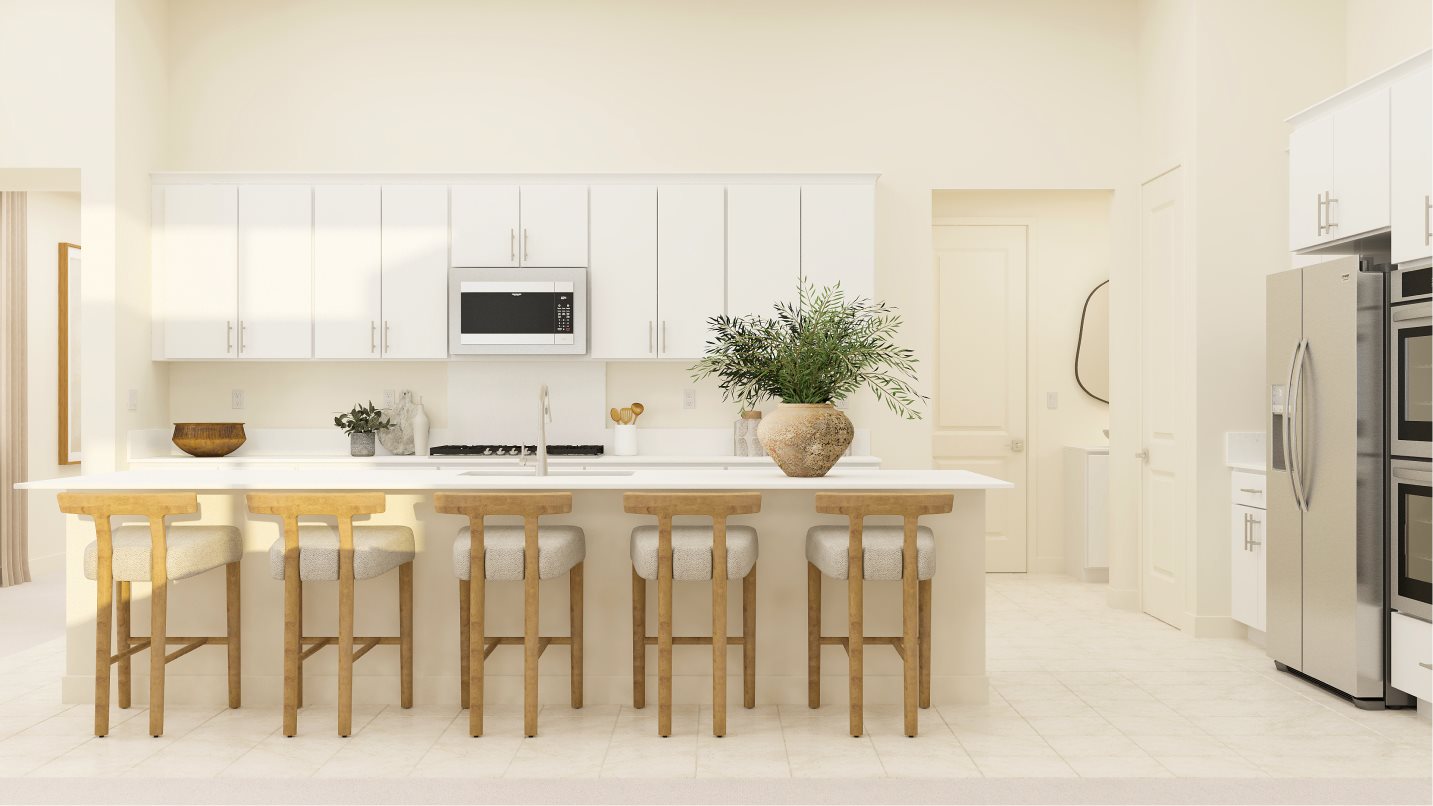 Kitchen island with seating