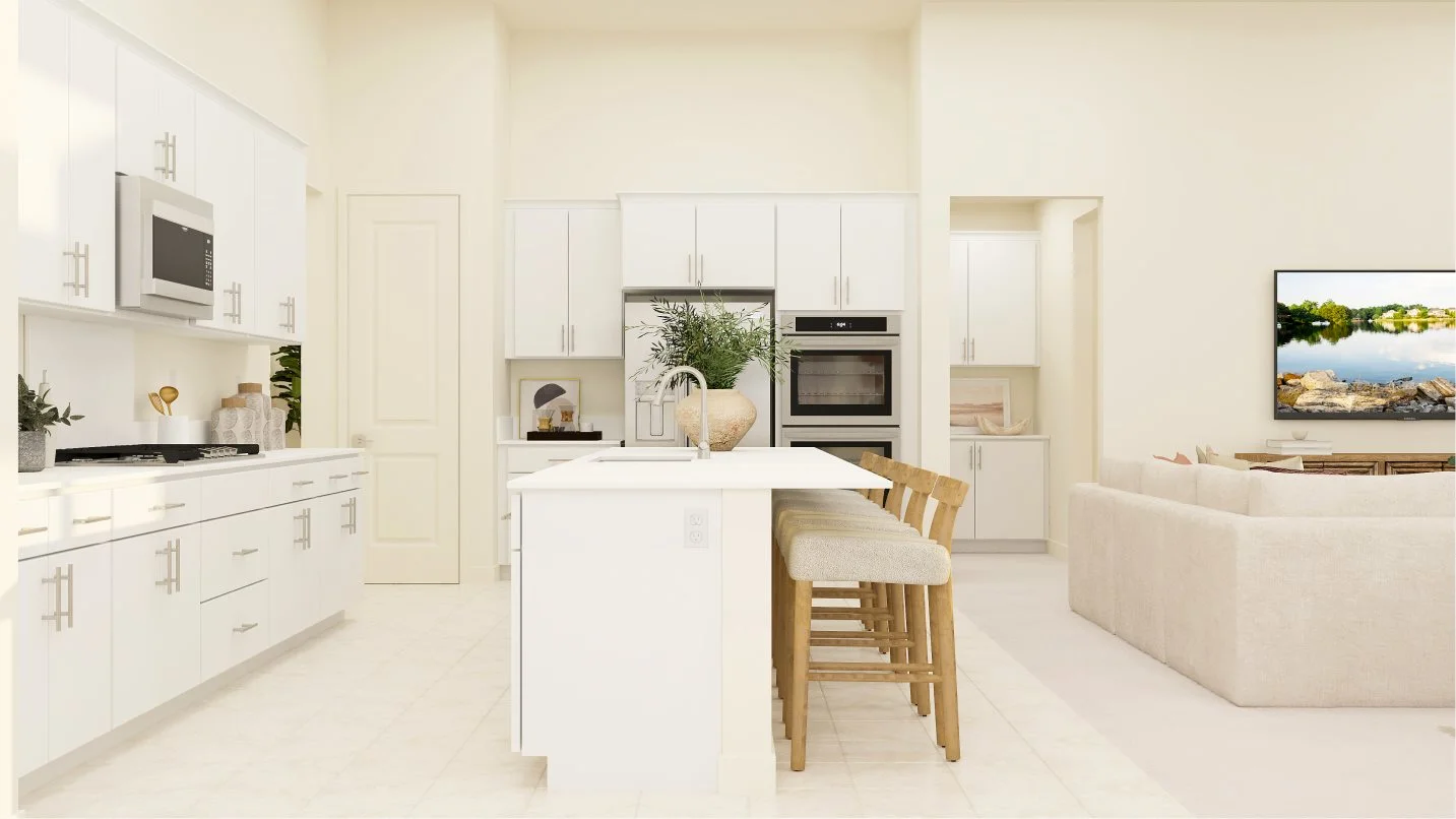 Kitchen island an appliances