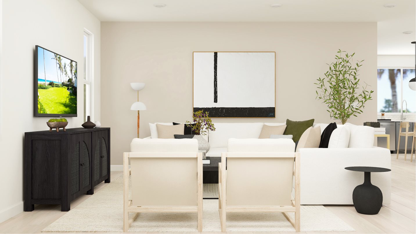 Great Room with sectional sofa 