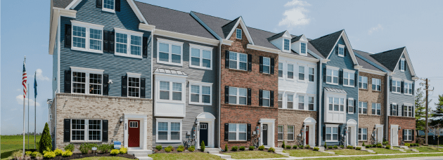 Exterior of multi-family home