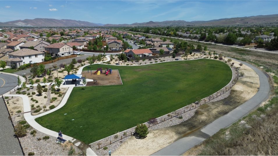 Aerial view of the park