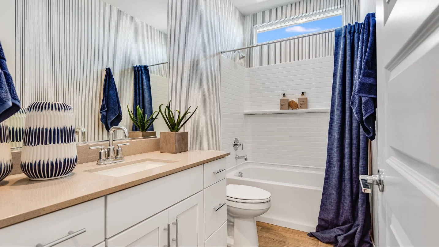 Bath2 interior with combined shower-tub