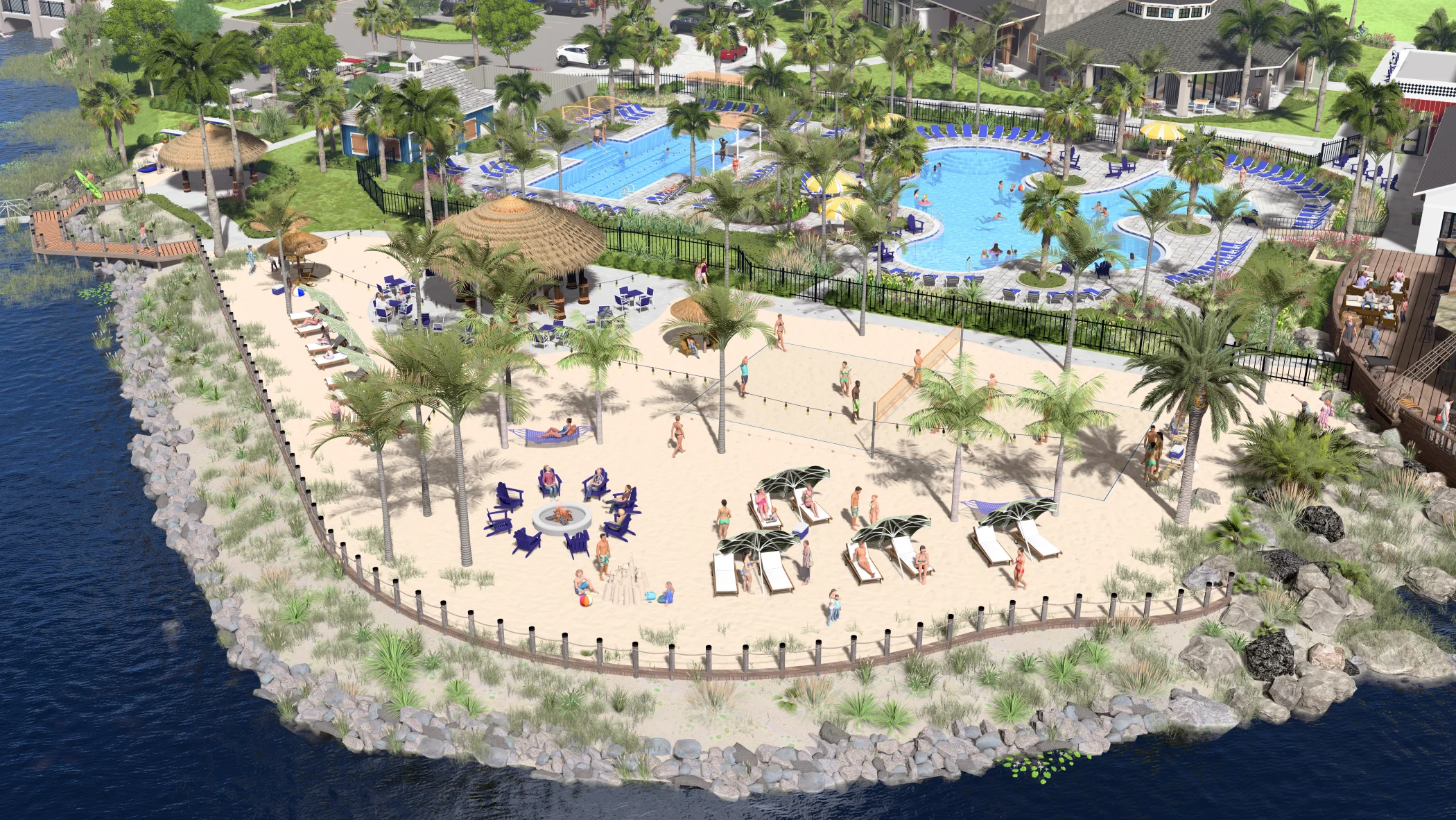 Tuckers Cove's Luau Beach