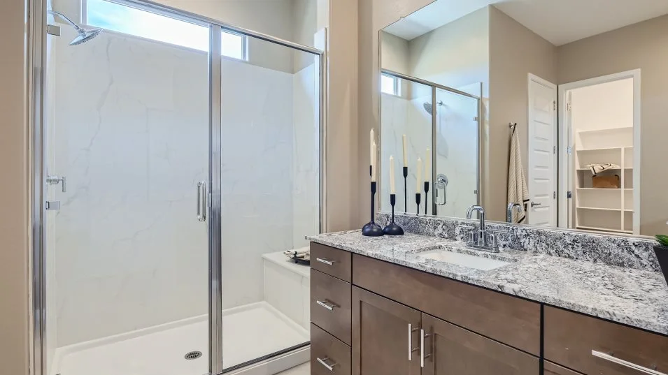 Owners bathroom shower