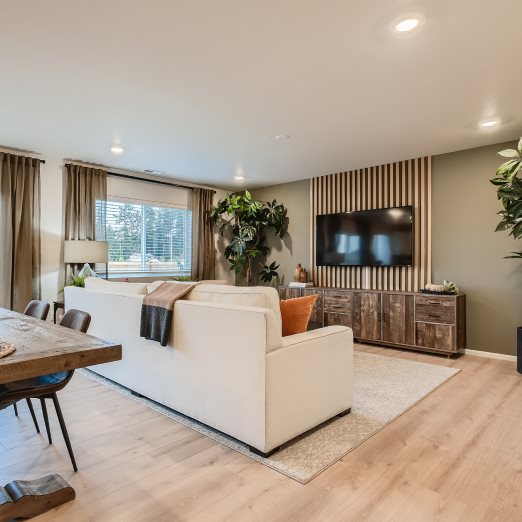 Dining area and living space