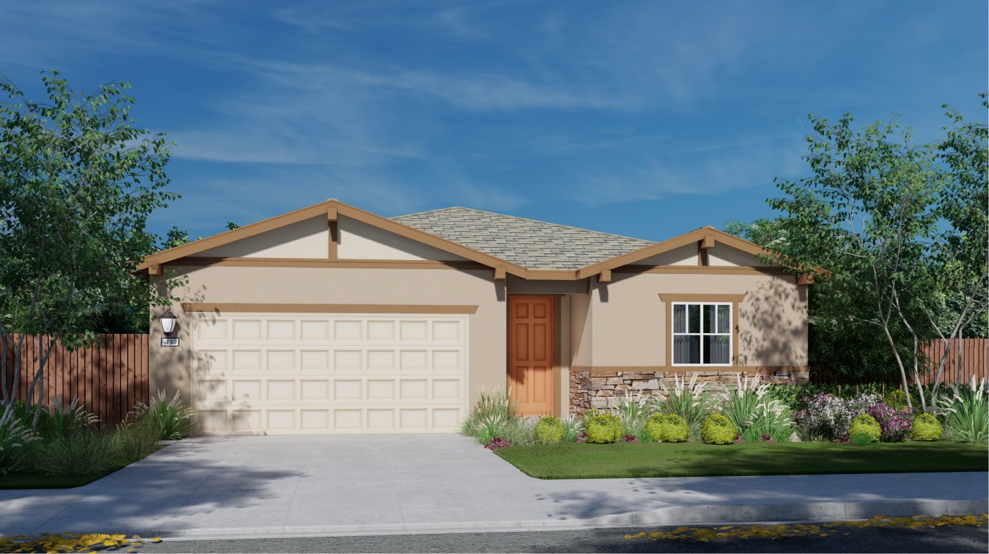 Residence 1944 Elevation B - Craftsman