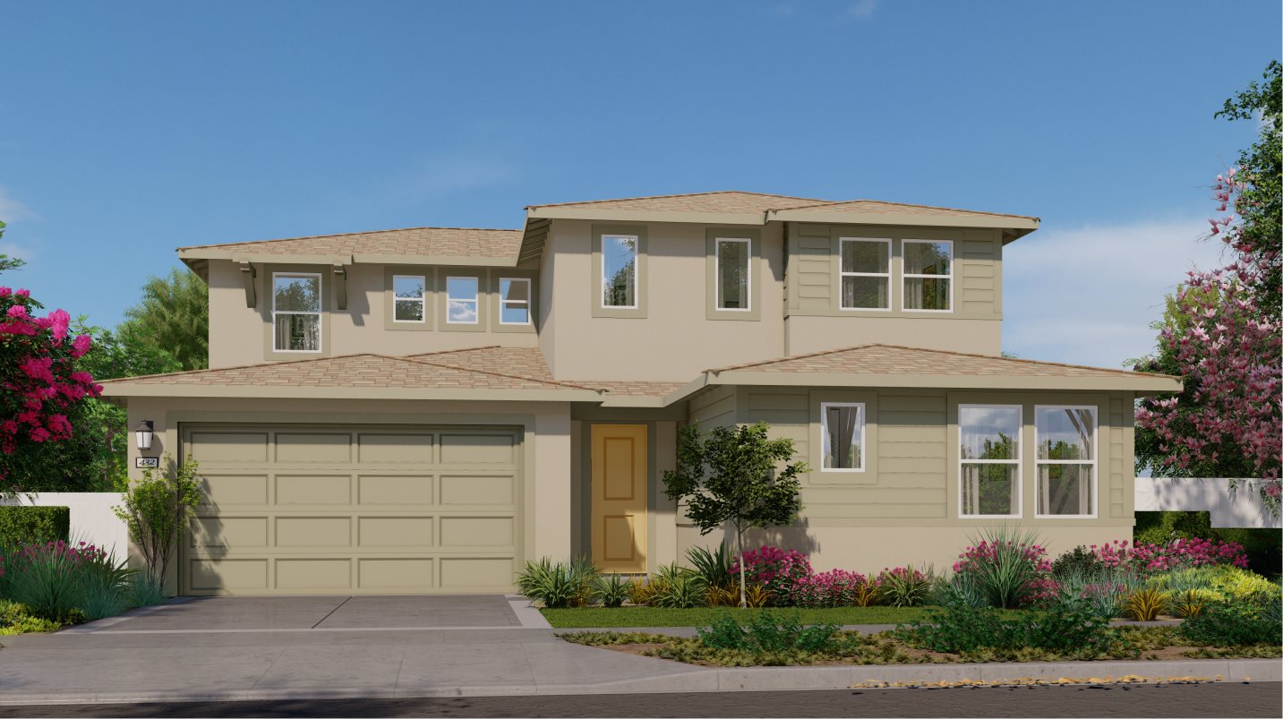 Elevation B - Progressive Monterey home exterior