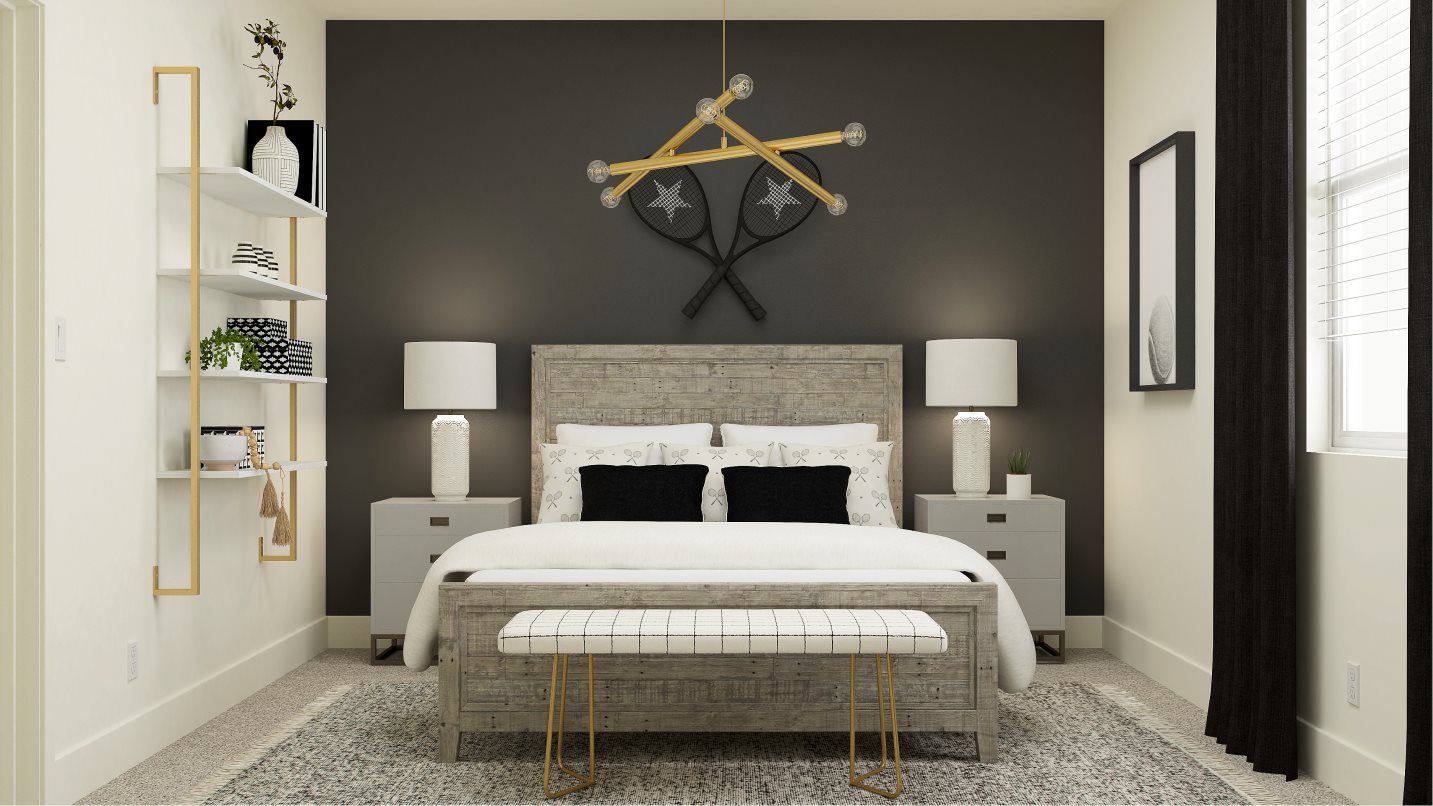Bed3 styled as a guest room