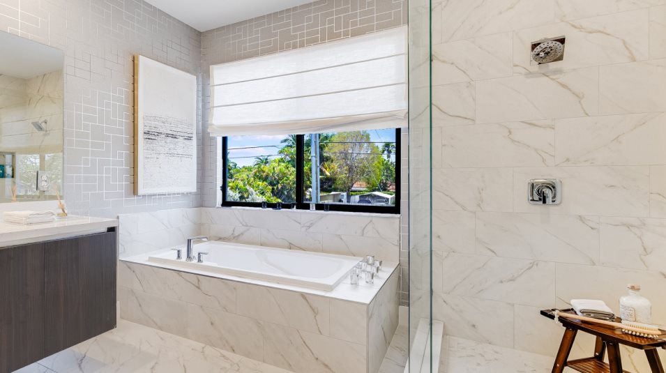 Bathtub and shower enclosure