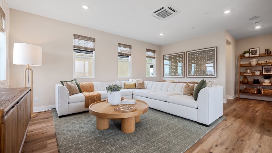 Bonus room styled as an secondary living space