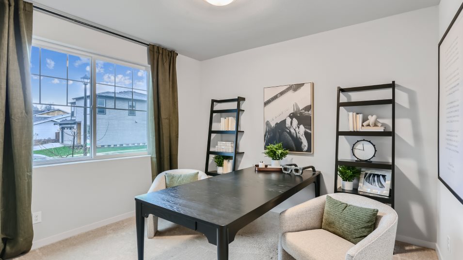 Bed4 styled as an office
