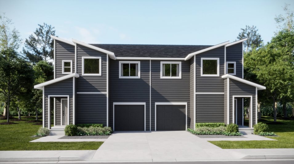Modern home elevation