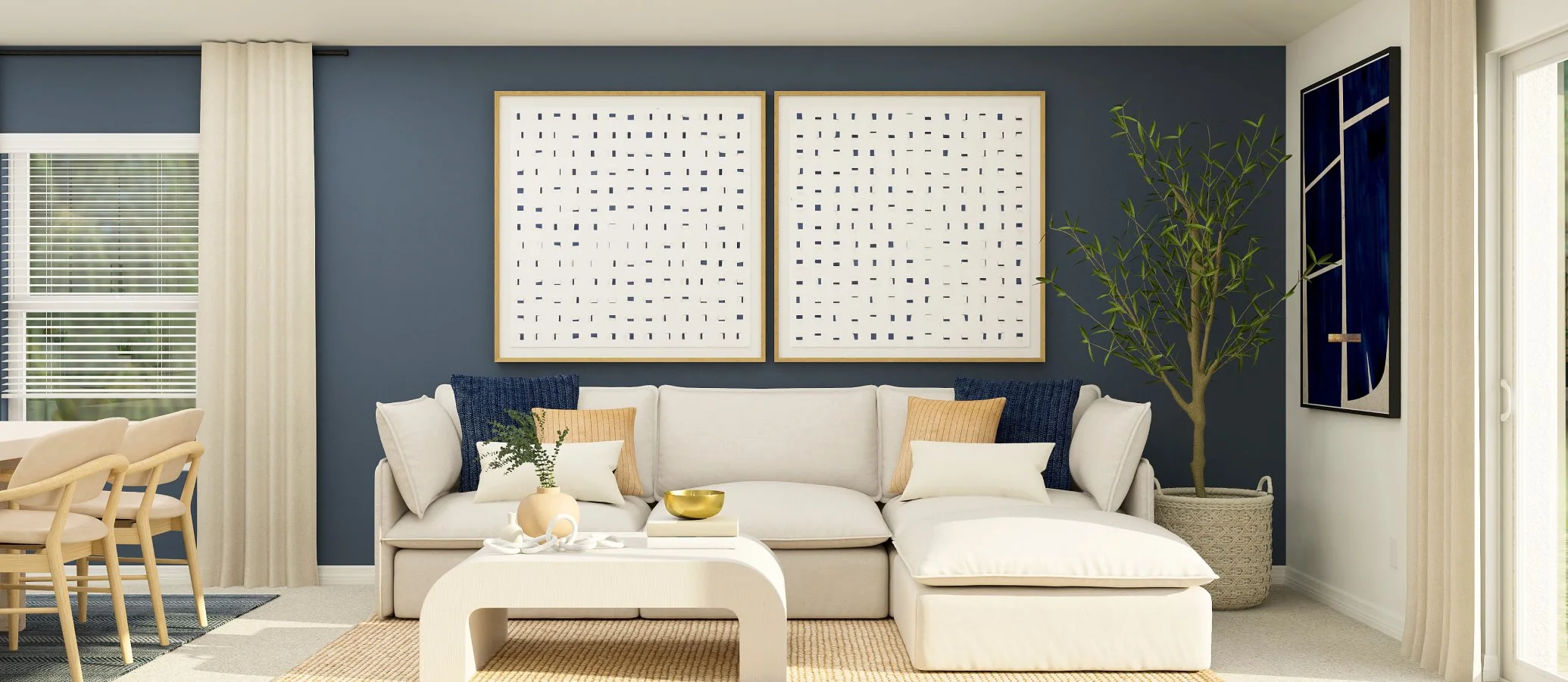 Belmont family room