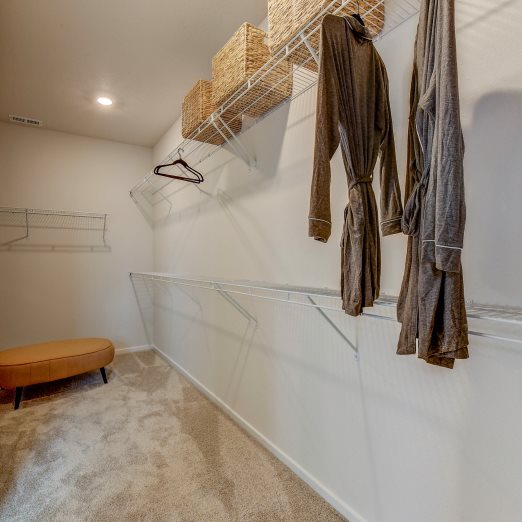 Benton owners walk in closet