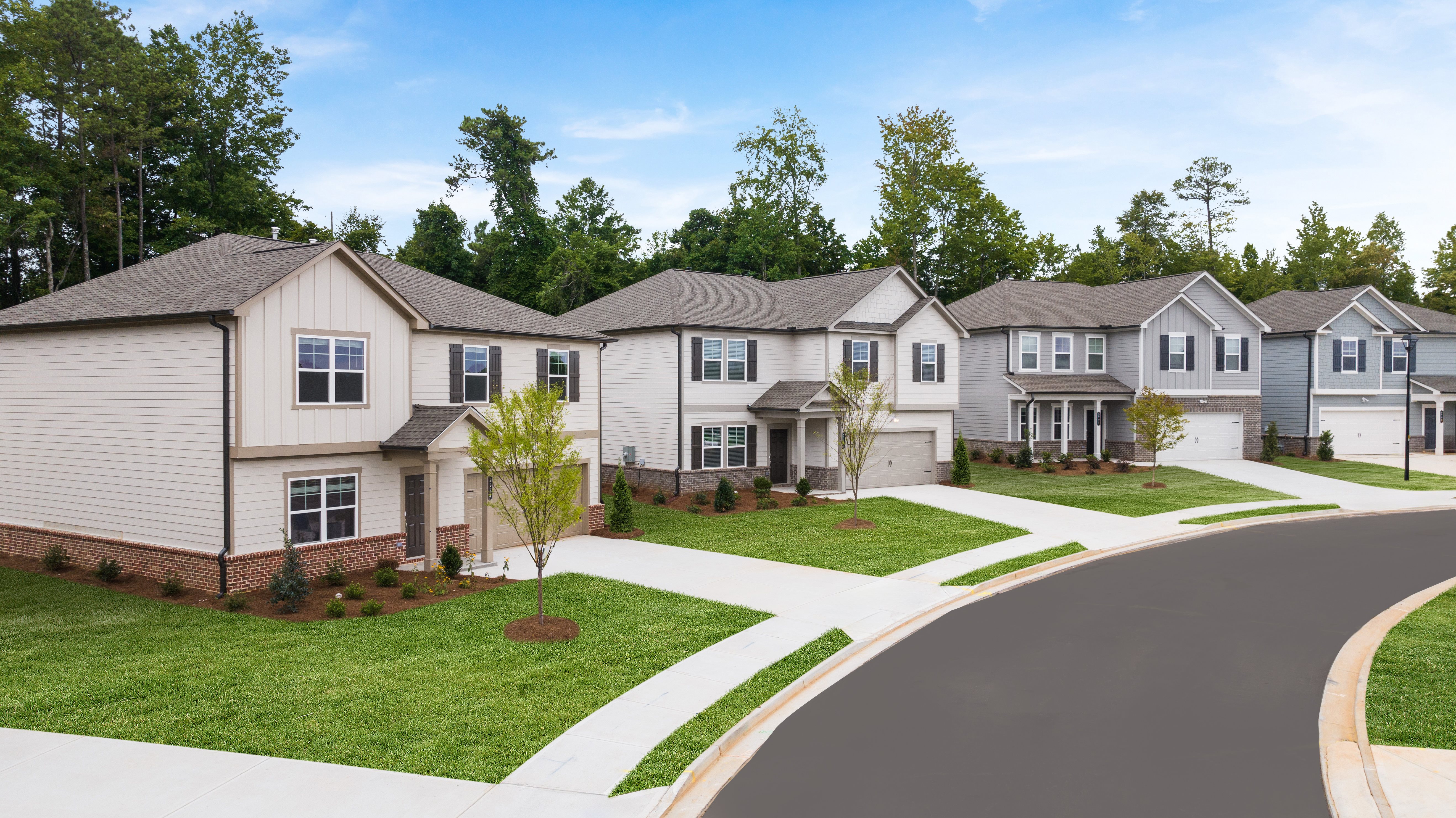 Image: Streetscape of move in ready homes