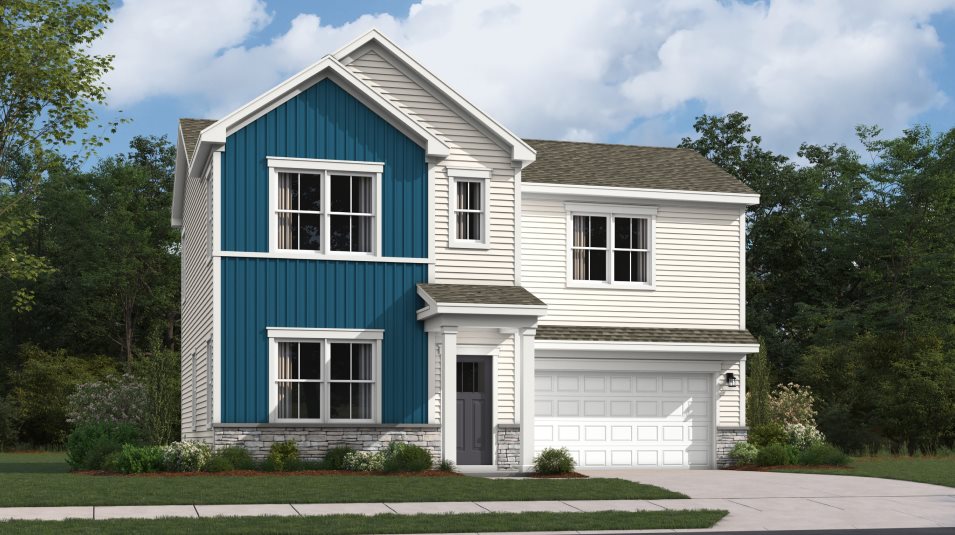 Pembroke Basement Exterior Rendering Craftsman