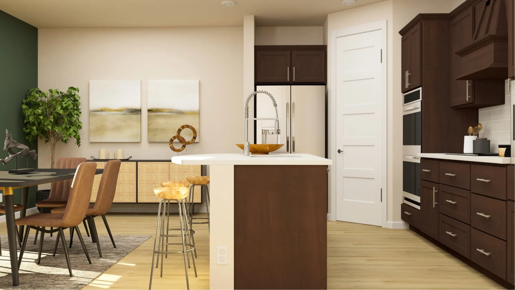 Kitchen and dining space
