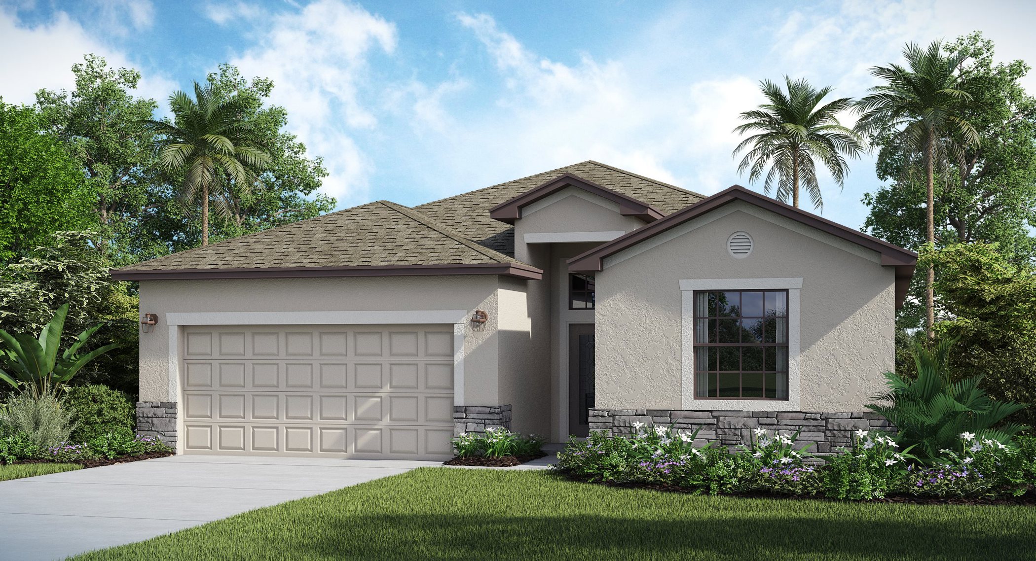 Single-story modern coastal at Trevi