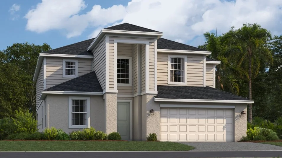 An American-inspired exterior