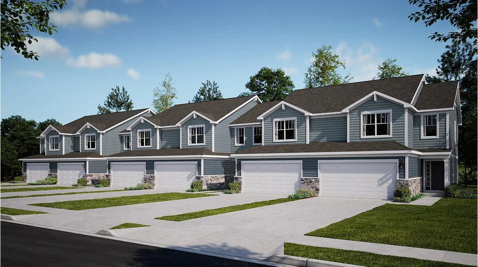 Townhomes Series Kingston Ridge 6 Plex A Streetscape X