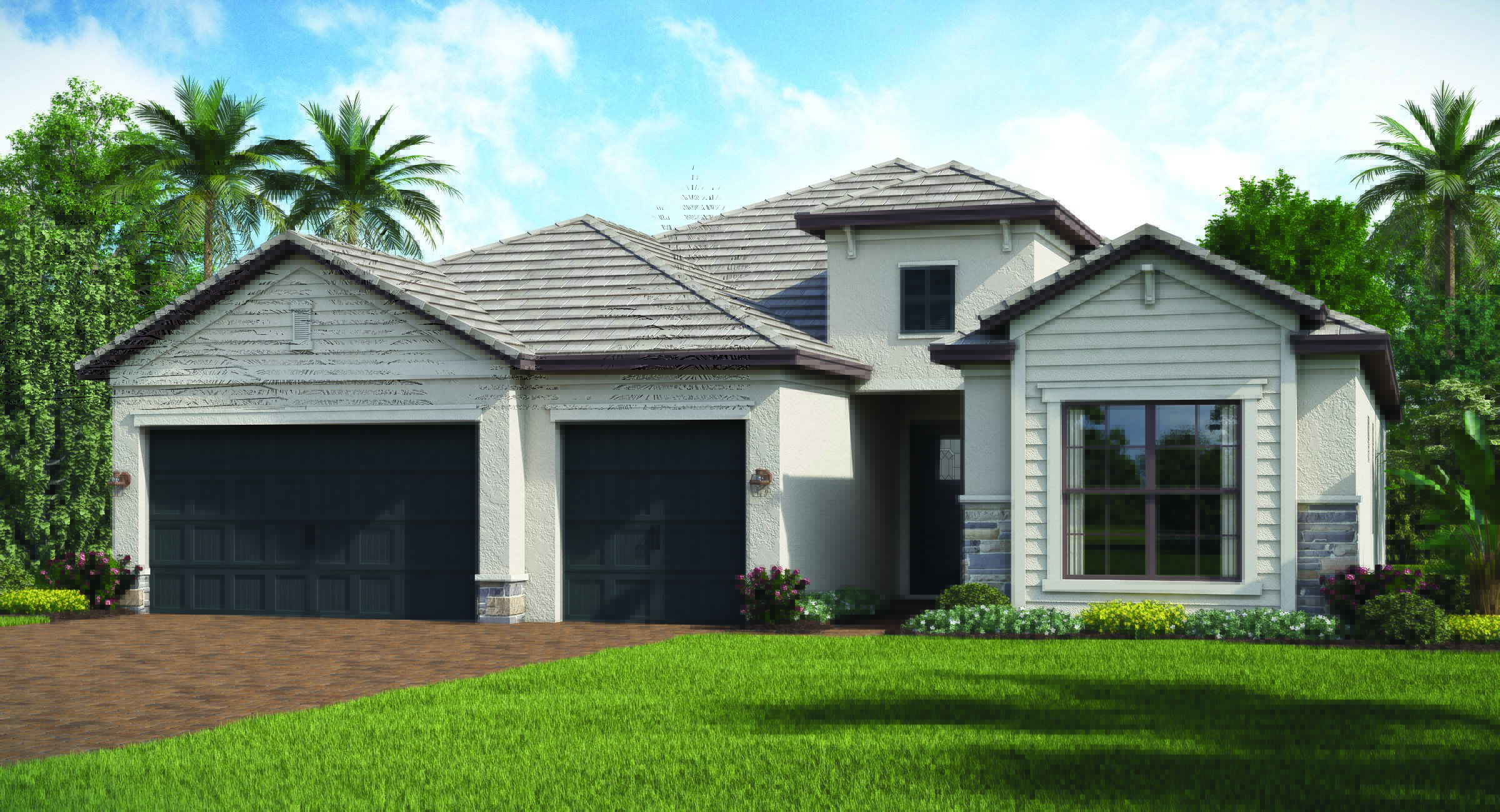Summerville I I2444 ELEVATION D CSTL BRZ