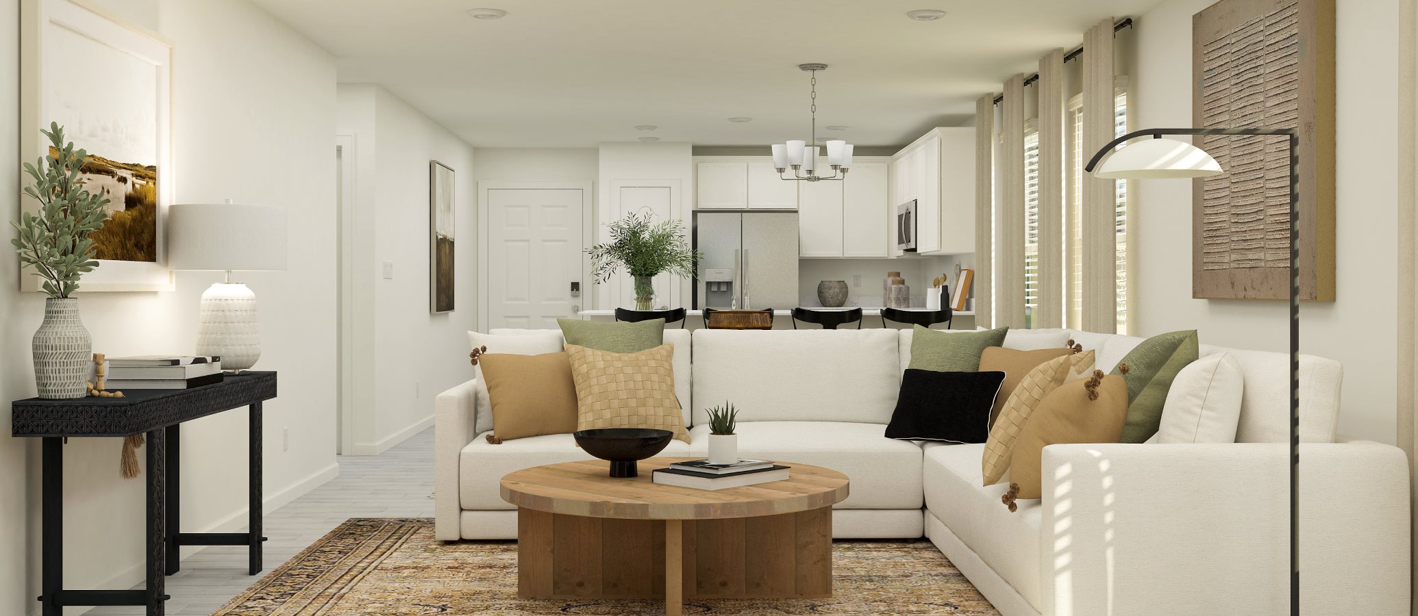 Collier plan family room