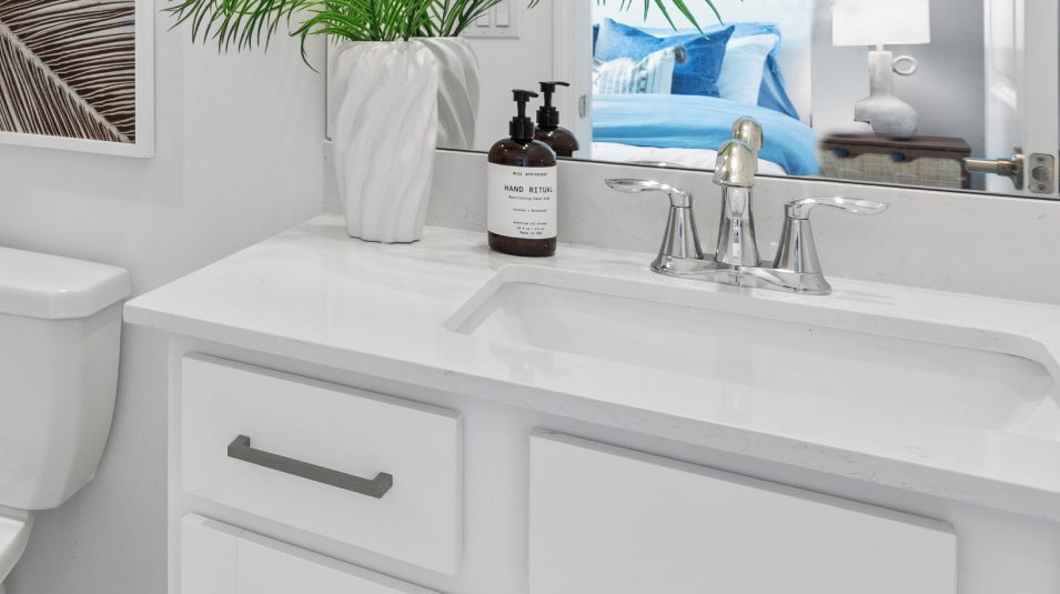 Quartz Countertops in bathrooms