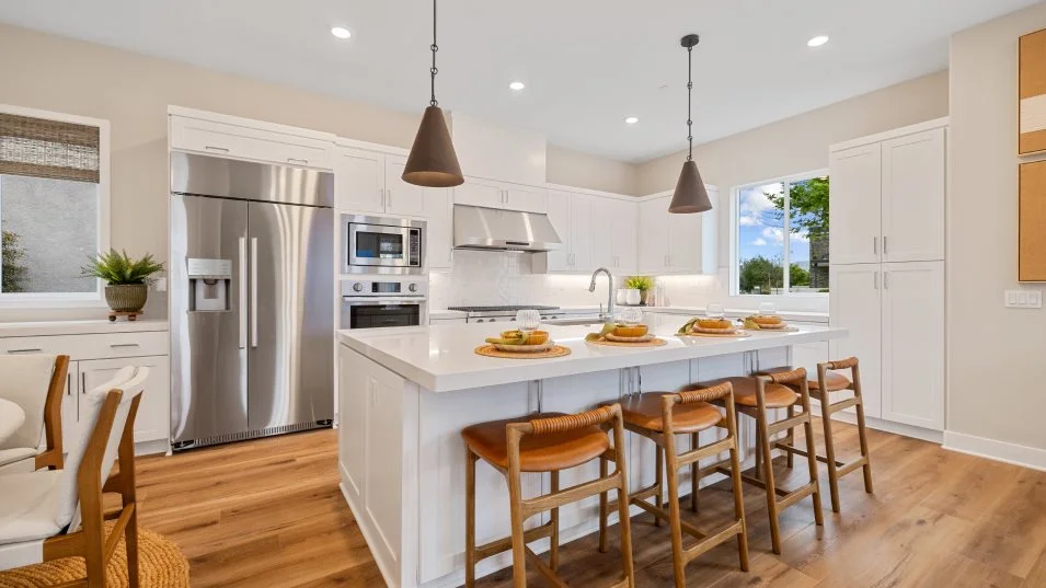 Kitchen with island seating