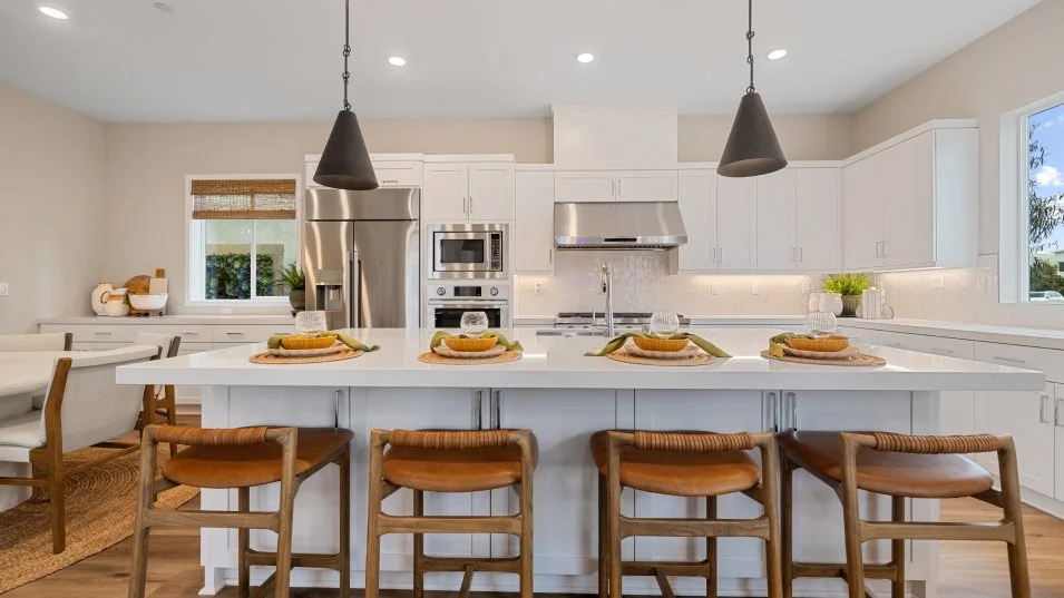 Kitchen with island seating
