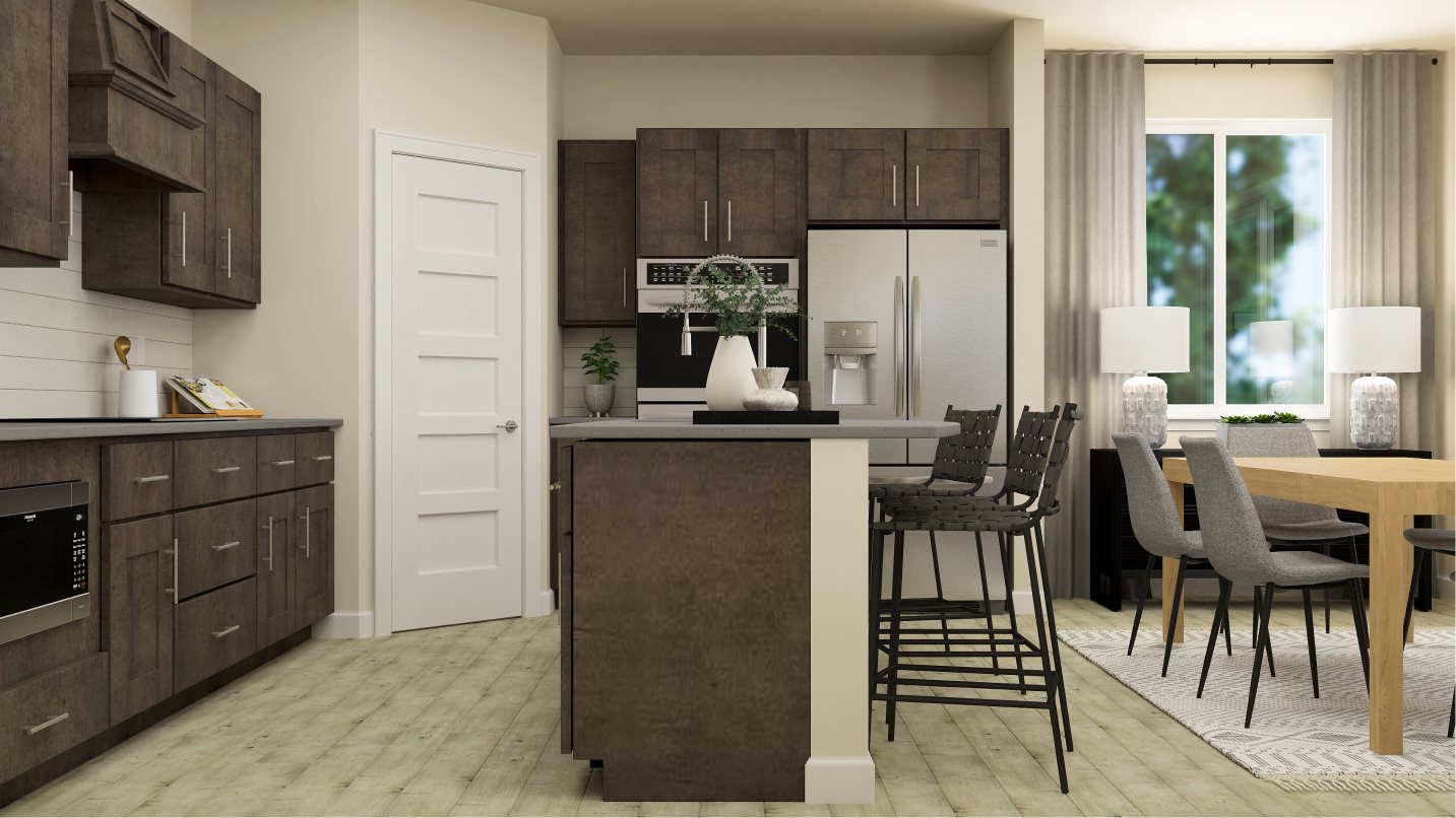 Kitchen and dining space