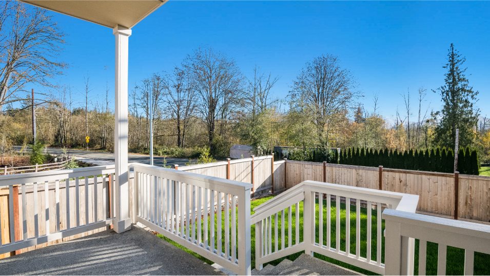 Magnolia covered patio