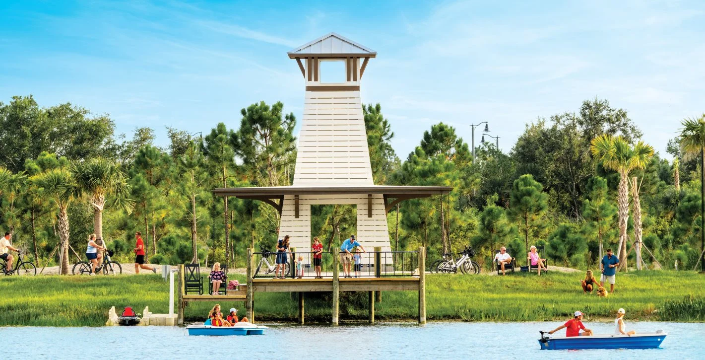 Downtown Wellen Park lake