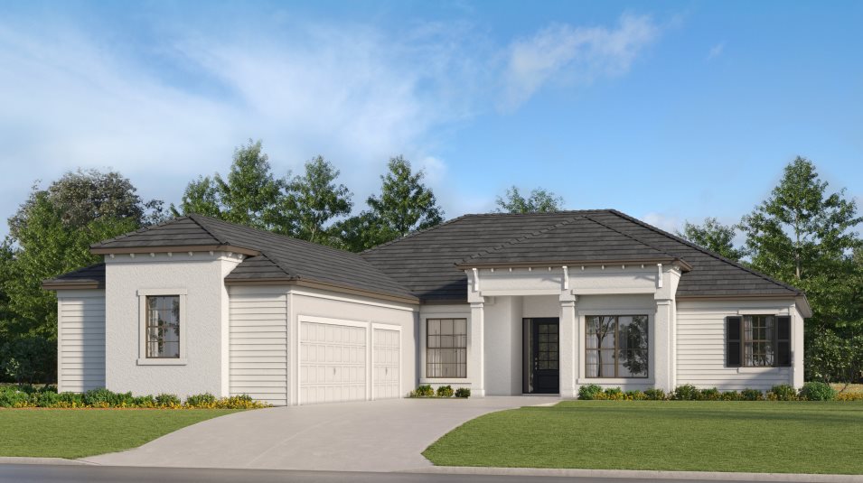 A modern coastal-inspired exterior 