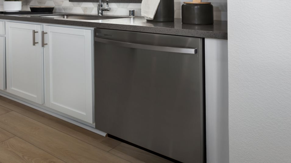 Close up of the dishwasher