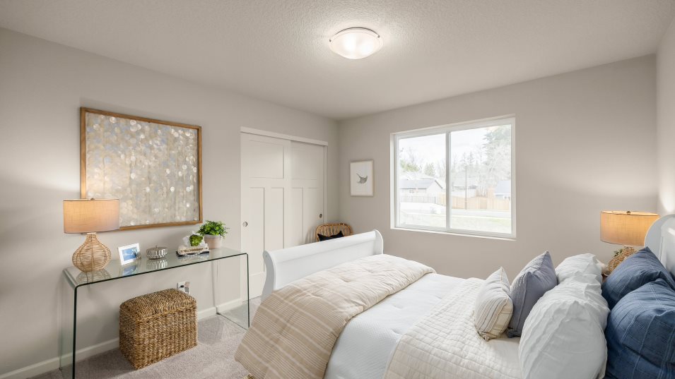 Bedroom 2 styled as a guest room