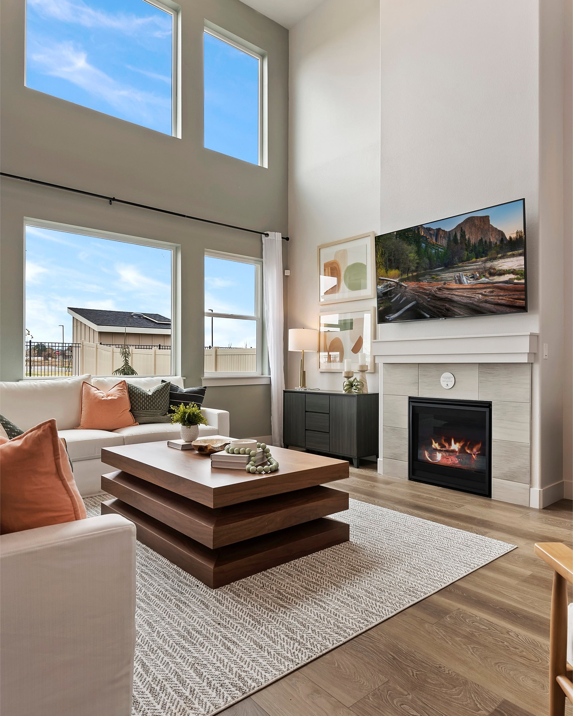 Beautiful interiors with open concept living areas