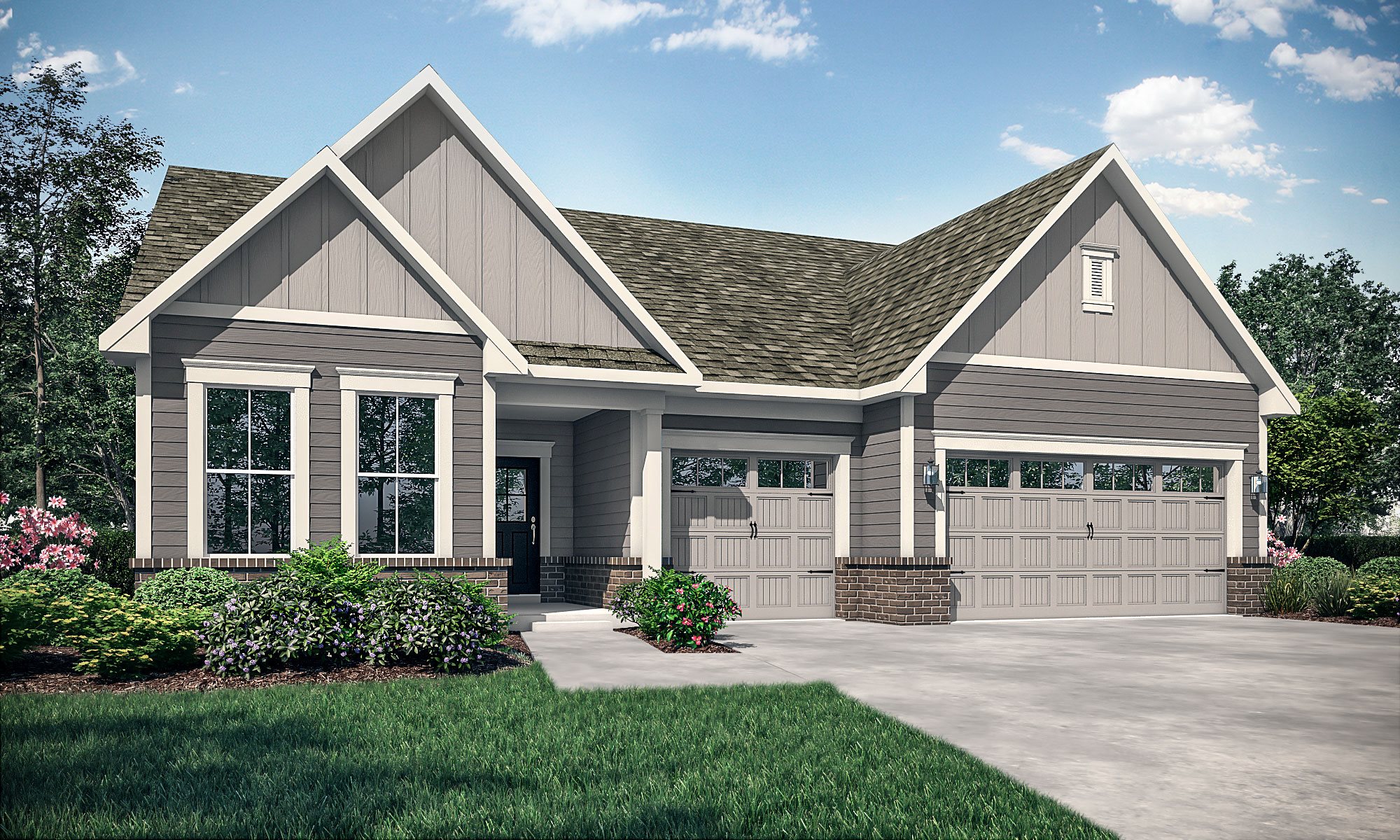 Seabrook - Elevation A 3-Car