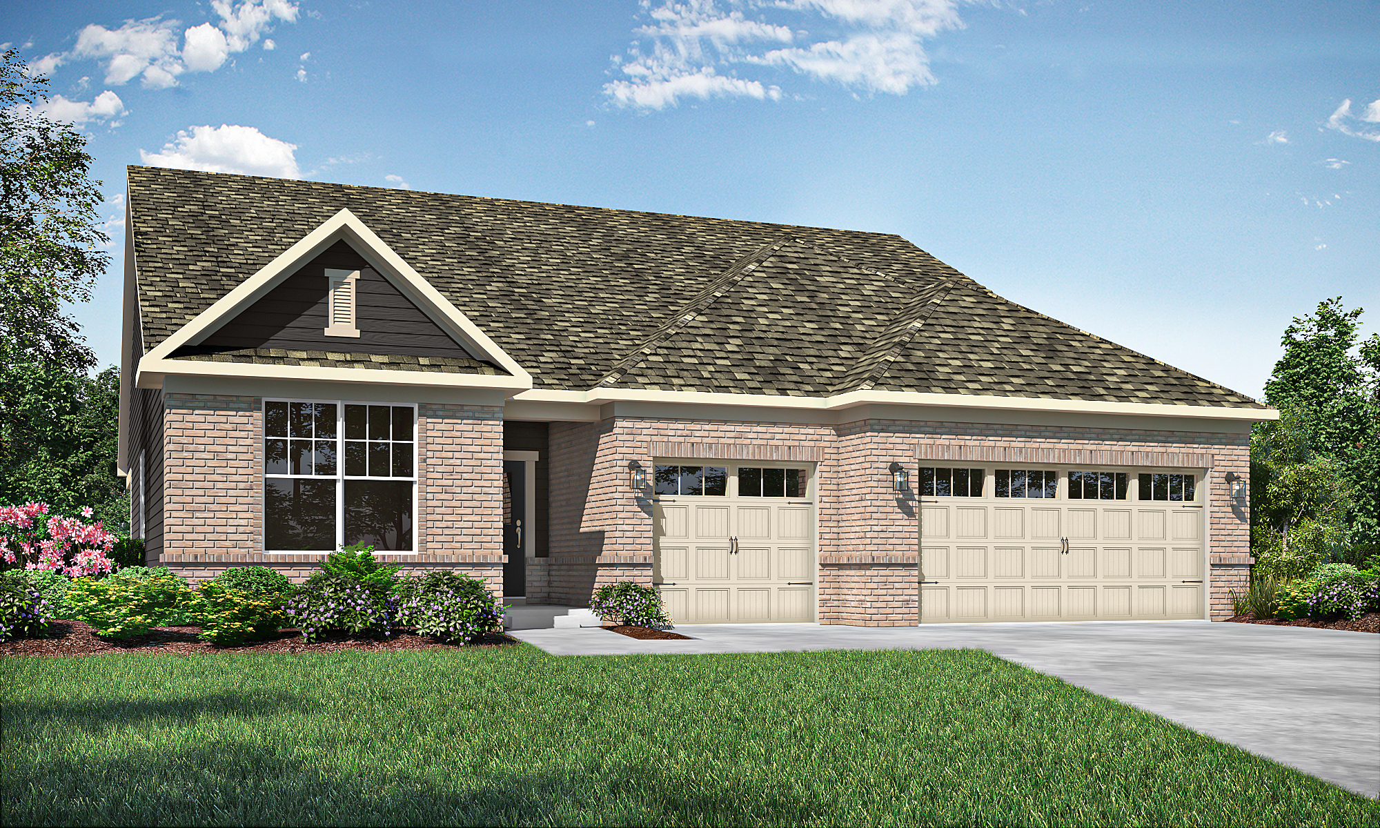 Seabrook   Elevation B 3 Car