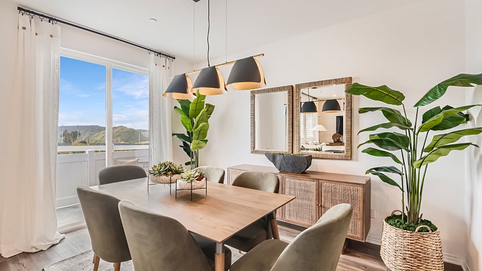 Dining room near a window