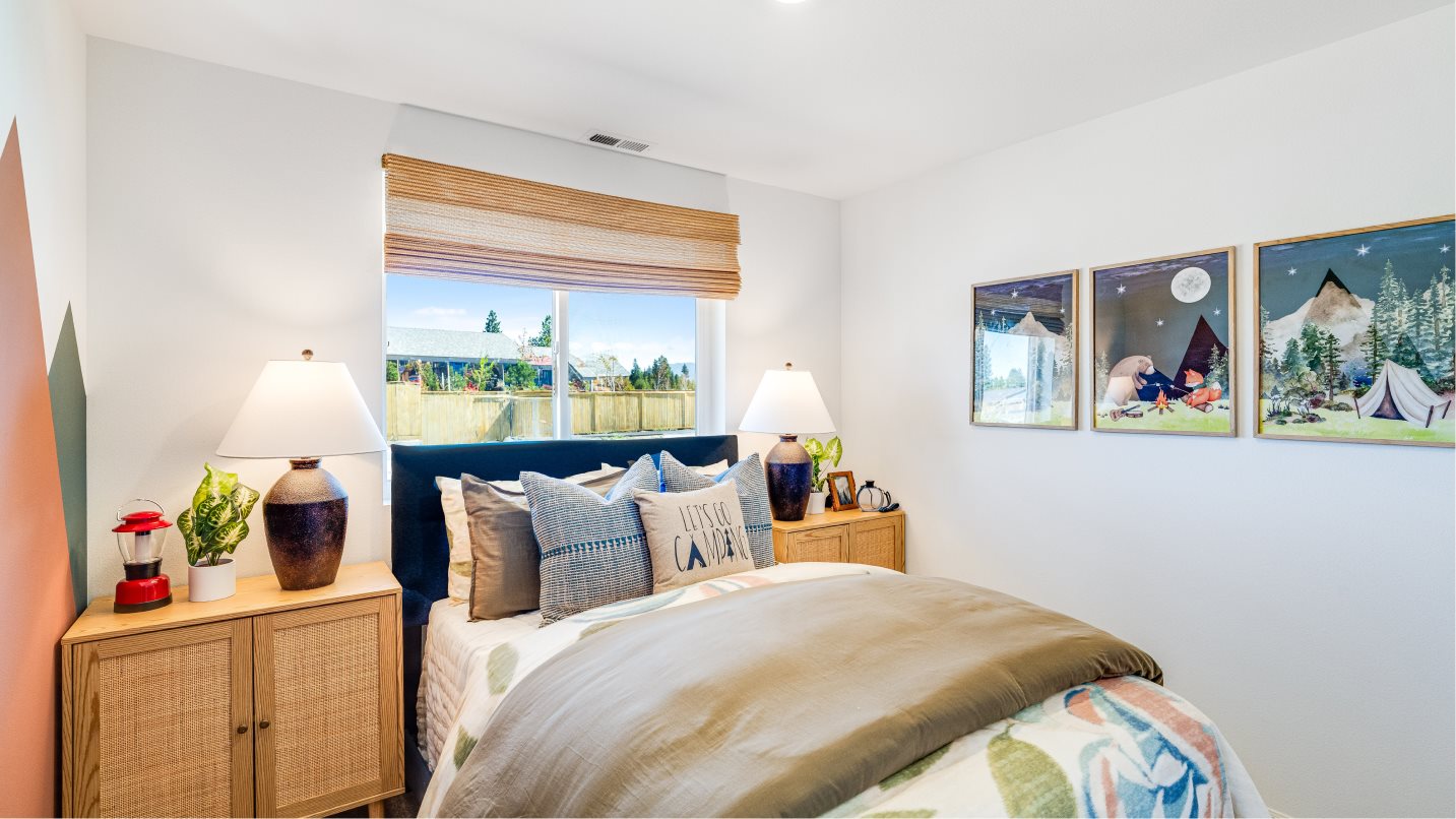 Bedroom 2 styled with a camp theme