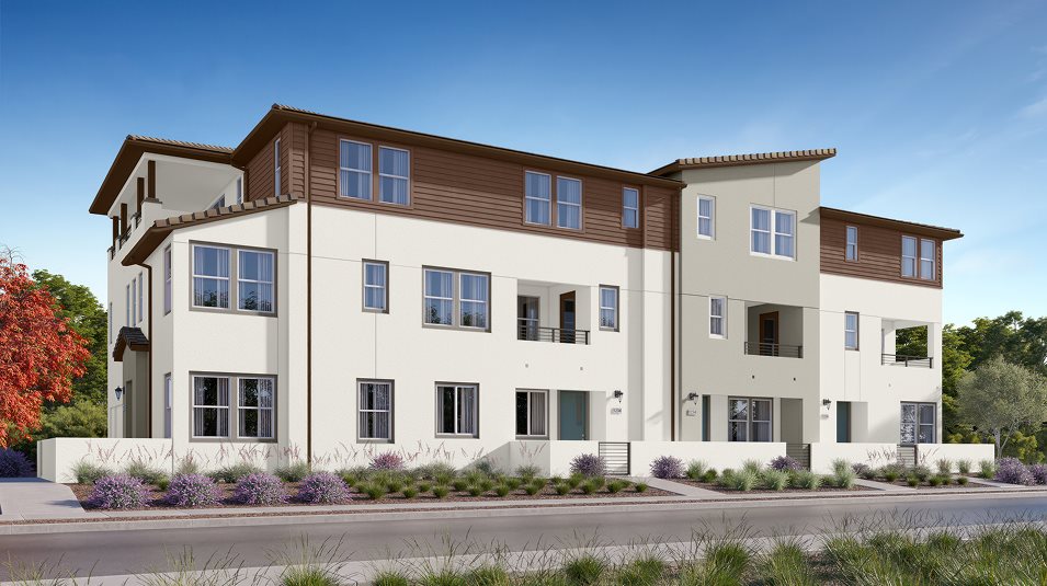 Contemporary-style townhome image