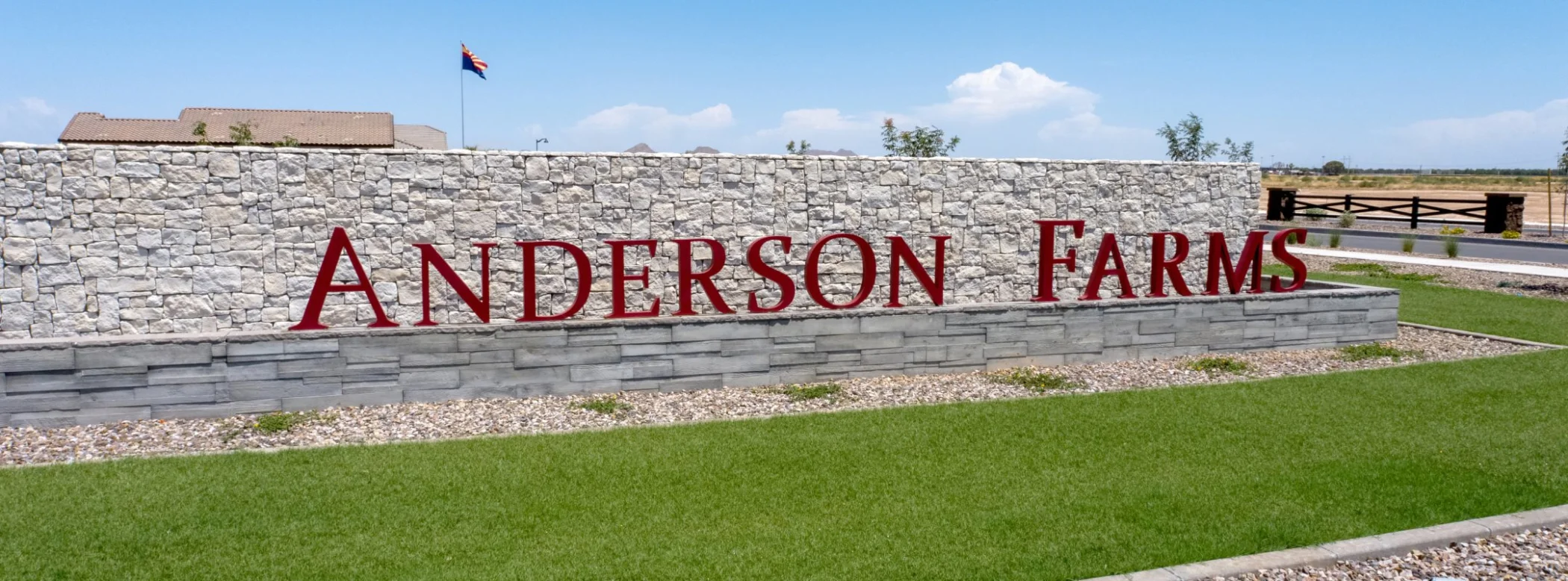 Anderson farms entry monument
