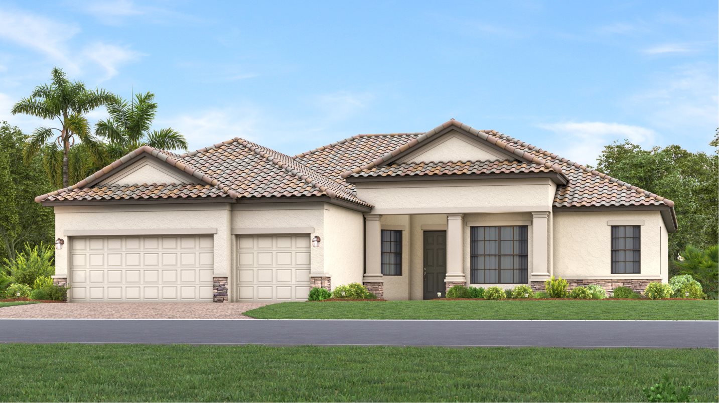 A Mediterranean-inspired exterior 