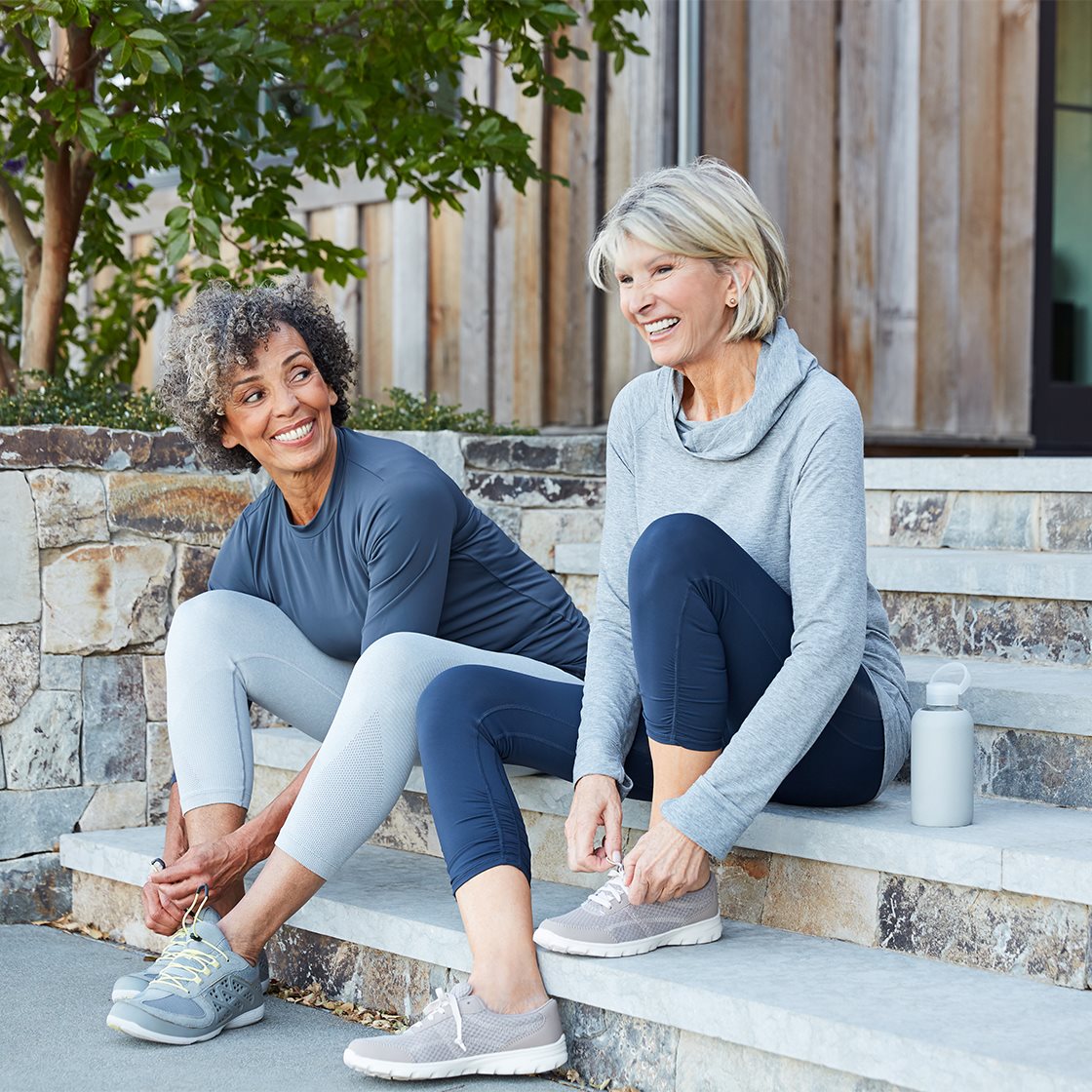 IMAGE: Women sitting on stairs