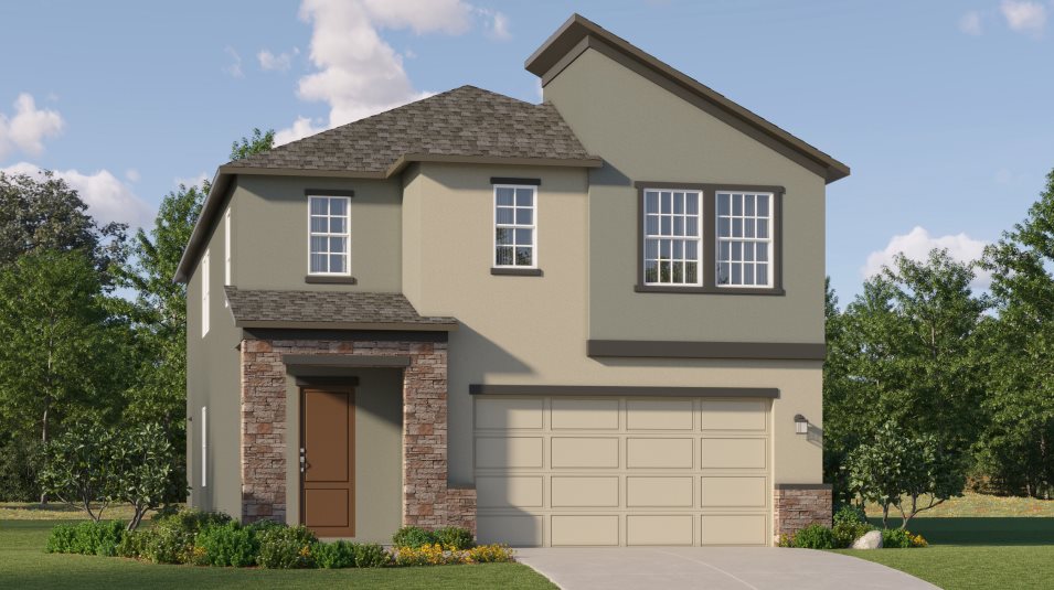 A contemporary exterior 