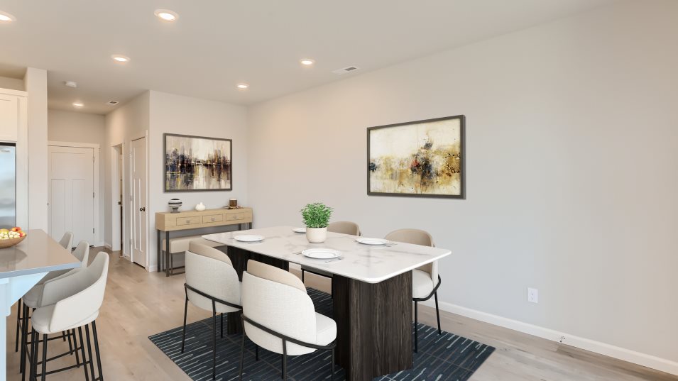 Furnished dining area