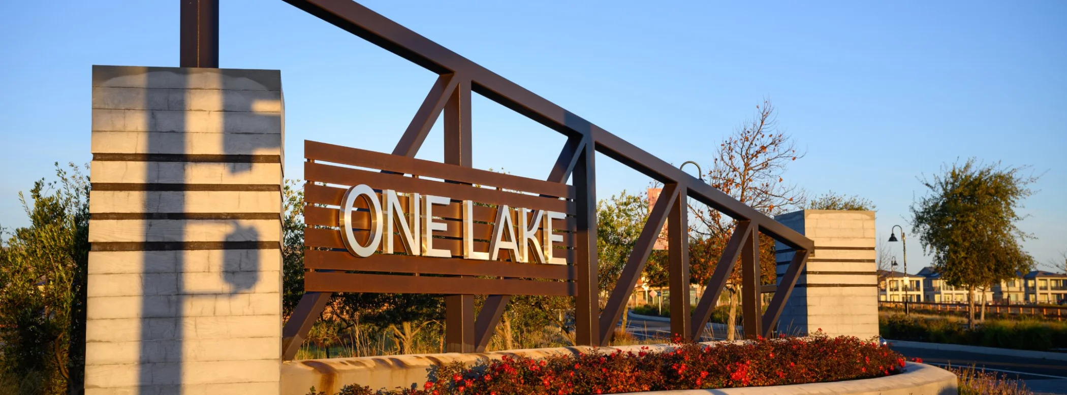 One Lake Entry Sign