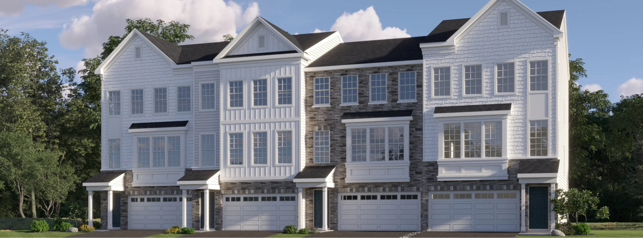 Manalapan Grove Yorktown 4plex rendering