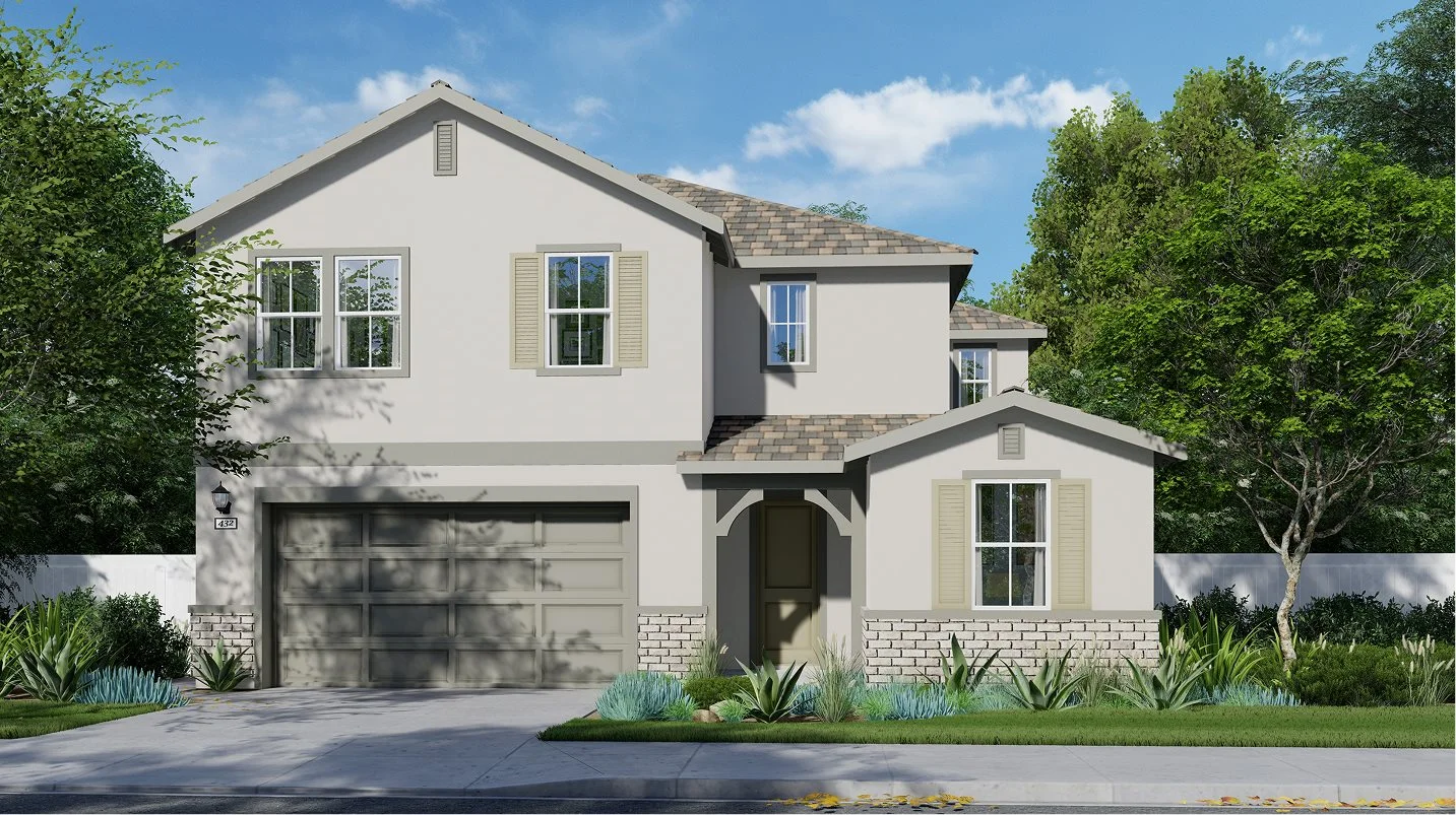 Exterior A – French Country home