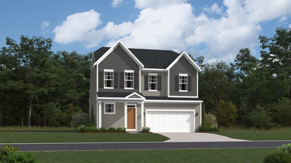 Laurel Exterior Rendering Cottage Siding
